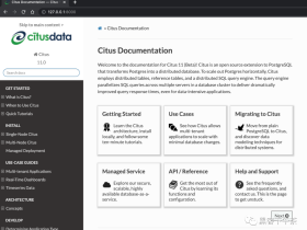 Citus 11(分布式 PostgreSQL) 文档贡献与本地运行_在线工具
