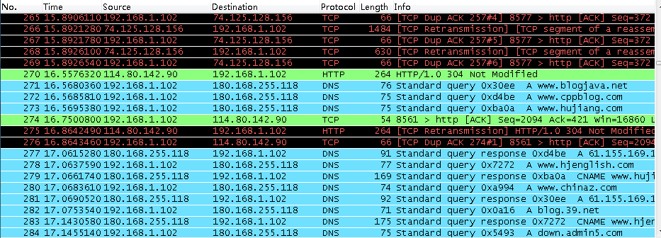 网络抓包wireshark
