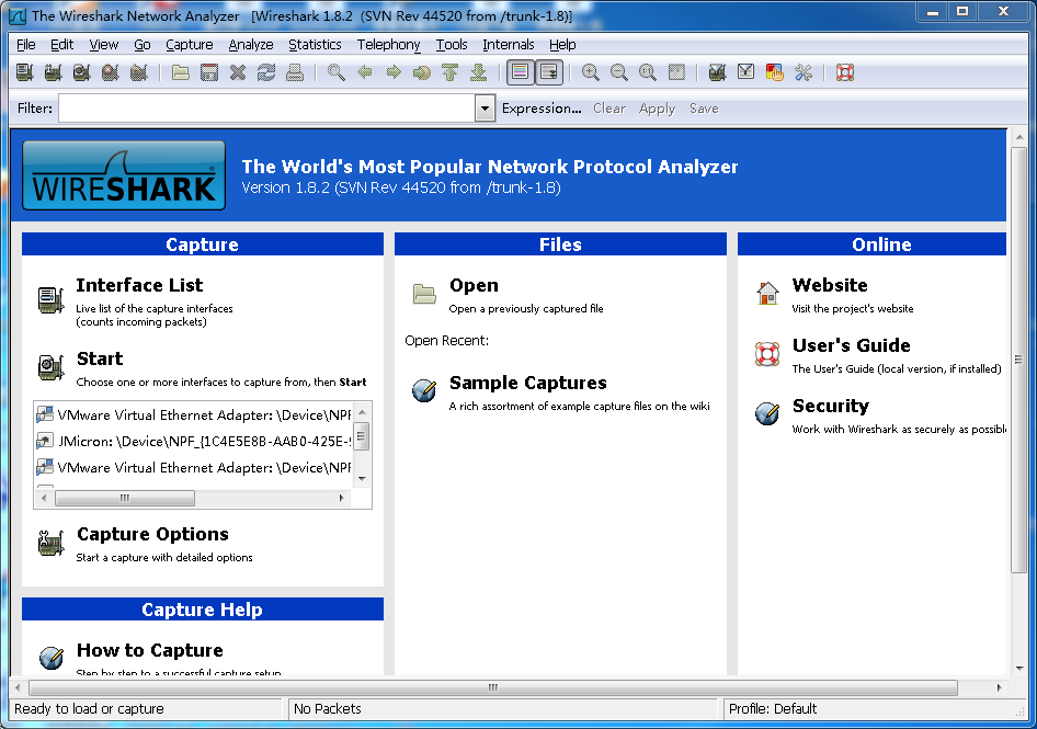 网络抓包wireshark